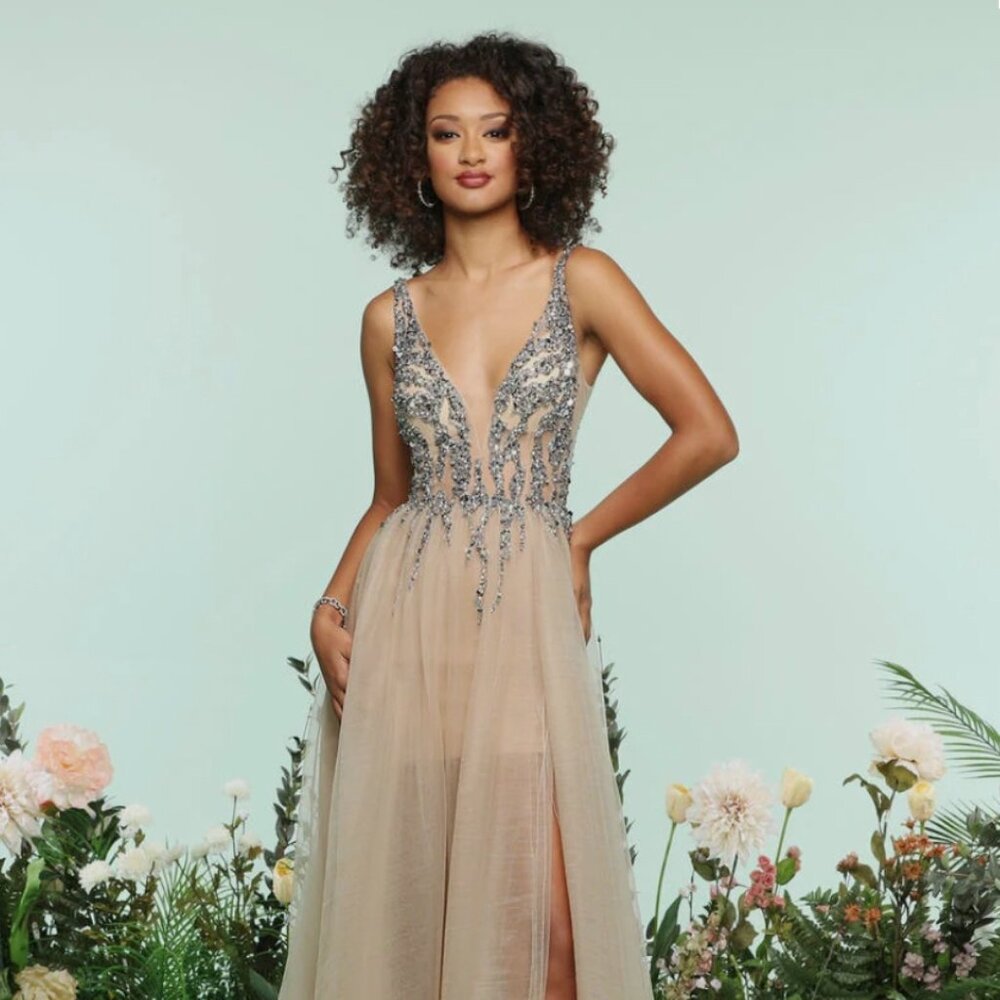 Beaded Gown by Zoey Grey